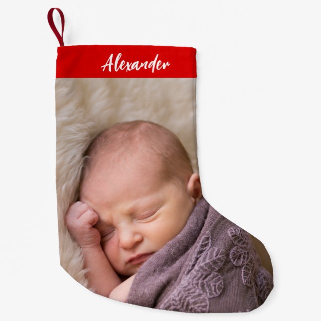 Petite Chaussette De Noël Premier Noël du mignon bébé (Devant)