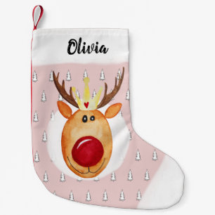 Petite Chaussette De Noël Première fille de Noël Princesse Rudolph Nom