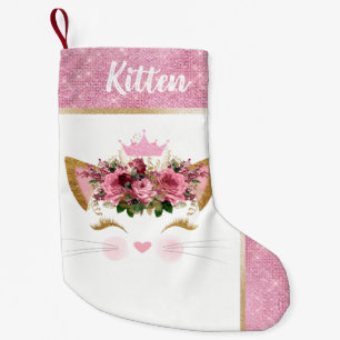Petite Chaussette De Noël Princesse Kitty, réserve de Noël personnalisée