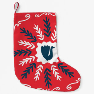 Petite Chaussette De Noël Printemps, Joyeux Noël folk art carré doodart