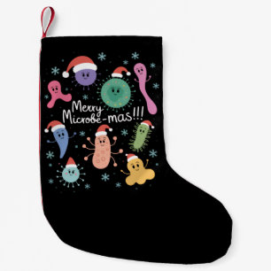 Petite Chaussette De Noël Professeur de microbiologie de Noël Microbe Scienc