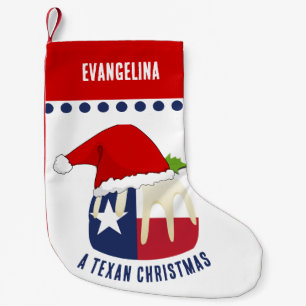 Petite Chaussette De Noël Pudding TEXAN CHRISTMAS personnalisé