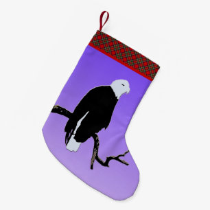 Petite Chaussette De Noël Pygargue à tête blanche au coucher du soleil - Art