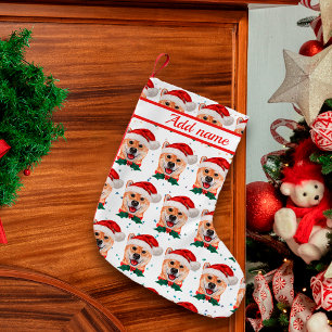 Petite Chaussette De Noël Race de chien Shiba Inu Étoiles de Noël