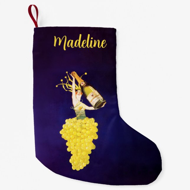 Petite Chaussette De Noël Raisins de Champagne (Devant)