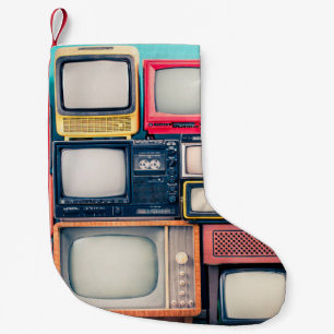 Petite Chaussette De Noël Récepteurs TV rétro à partir des années 60, les an