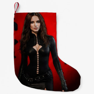 Petite Chaussette De Noël Red Black christmas stocking