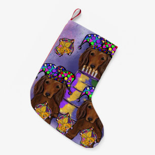 Petite Chaussette De Noël Red Doxies Mardi Gras