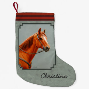 Petite Chaussette De Noël Red Dun Chestnut