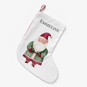 Petite Chaussette De Noël Red Green Noël Père Noël