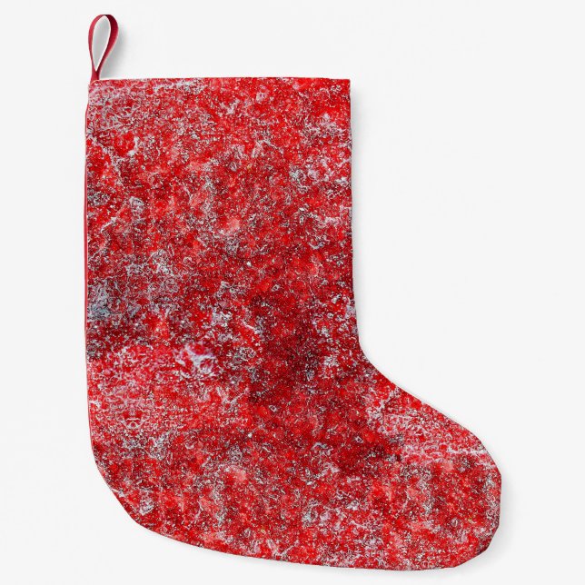 Petite Chaussette De Noël Red grunge textureabstract,ancient,art,background, (Devant)