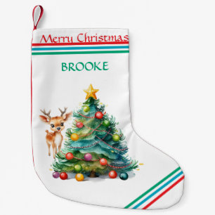 PETITE CHAUSSETTE DE NOËL RÉINDEUR / STOCKAGE D'ARBRE DE NOËL