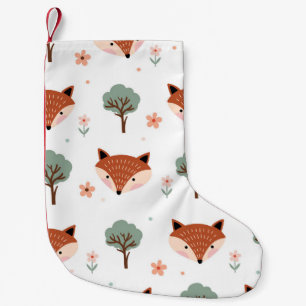 Petite Chaussette De Noël Renards et arbres : Enfants