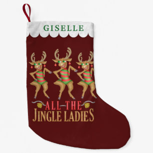 Petite Chaussette De Noël Renne drôle de Noël toutes les dames de tintement