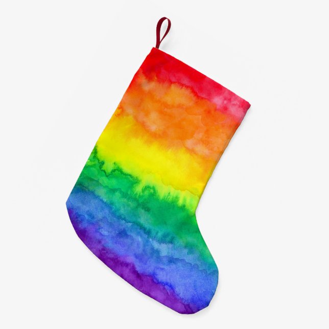 Petite Chaussette De Noël Réservation de Noël en arc-en-ciel (Devant (Accrochage))