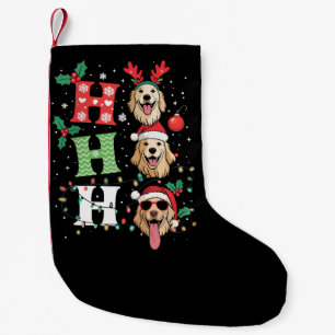 Petite Chaussette De Noël Rétreinteurs Ho Ho Ho de Noël en Or