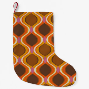 Petite Chaussette De Noël Retro courbe sans couture motif. wallp style les a