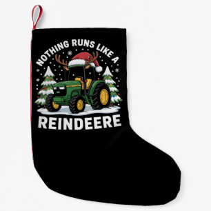 Petite Chaussette De Noël Rien ne fonctionne comme un tracteur de Noël Reind