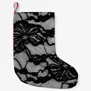 Petite Chaussette De Noël Robe noire et blanche Abstraite pour femme comme f