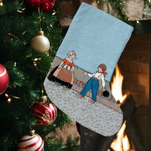 Petite Chaussette De Noël Robe traditionnelle vintage de petite fille hollan