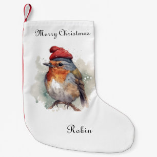 Petite Chaussette De Noël Robin Winter Delight, sur mesure