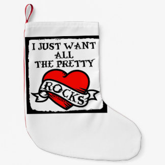 Petite Chaussette De Noël Rockhound coquin, géologue, stockage