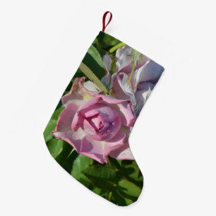 Petite Chaussette De Noël Rose Abstraite Céleste