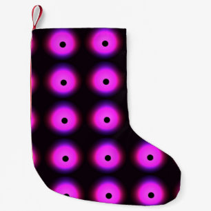 Petite Chaussette De Noël Rose foncé Abstrait : brillant sans joint