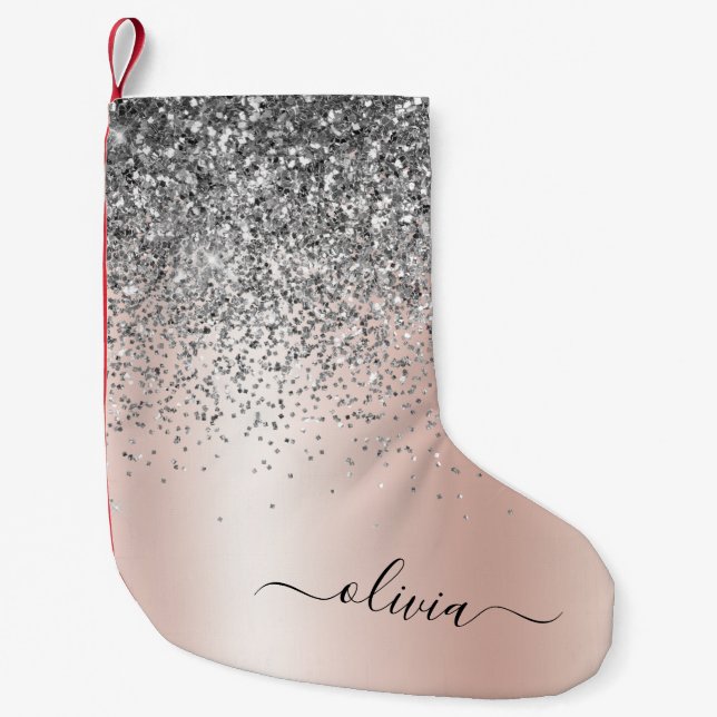 Petite Chaussette De Noël Rose Gold (Devant)