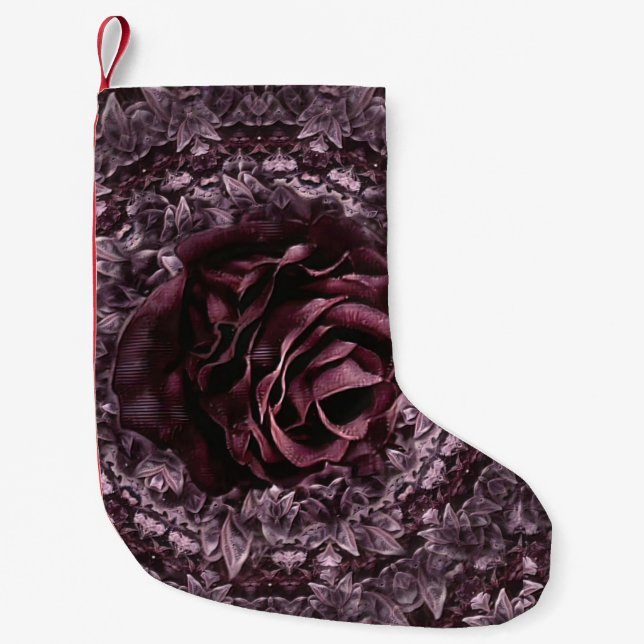 Petite Chaussette De Noël Rose Mandala (Devant)