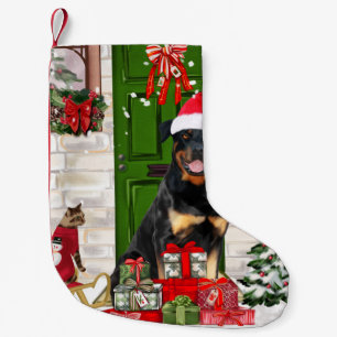 Petite Chaussette De Noël Rotweiler Chien Noël