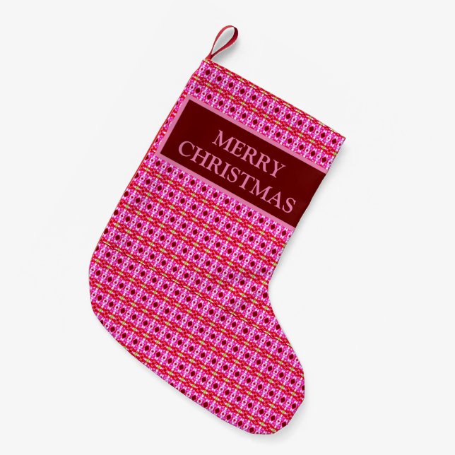 Petite Chaussette De Noël Rouge Noël Stocking (Devant (Accrochage))