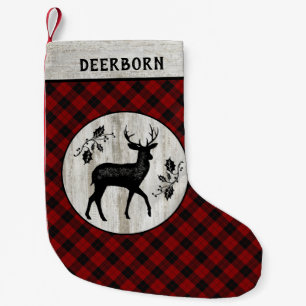 Petite Chaussette De Noël Russe Agritourisme Cerf Rouge Buffalo Nom de la pl