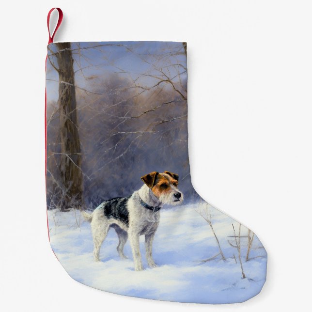 Petite Chaussette De Noël Russell Terrier Laisser neiger Noël (Devant)