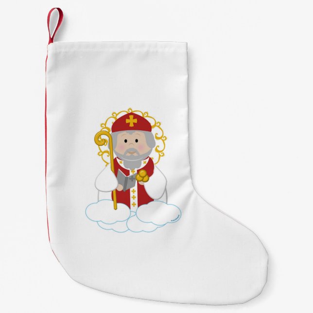 Petite Chaussette De Noël Saint-Nicolas (Devant)