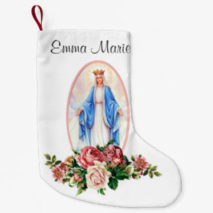 Petite Chaussette De Noël Sainte Vierge Marie Prière catholique