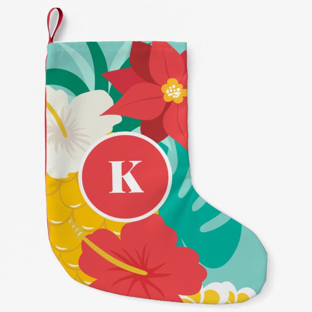 Petite Chaussette De Noël Saison d'Aloha Hawaiian Christmas Stocking (Devant)