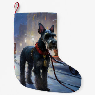 Petite Chaussette De Noël Saison de Noël des Schnauzer miniatures