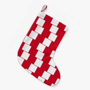 Petite Chaussette De Noël Salle de jeu Tchétchène Motif Rouge & Blanc Illusi
