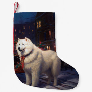 Petite Chaussette De Noël Samoyed Christmas Festive Saison