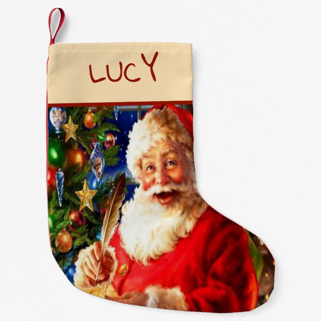 Petite Chaussette De Noël Santa Claus (Devant)