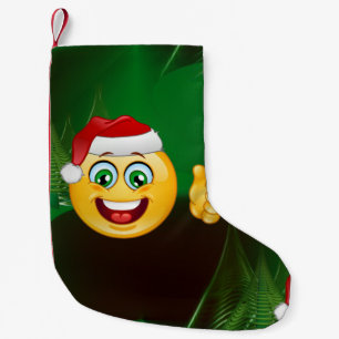 Petite Chaussette De Noël santa claus emojis xmas stockage de noël