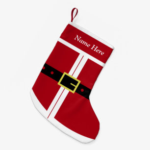 Petite Chaussette De Noël Santa Claus Noël Stocker avec le nom personnalisé