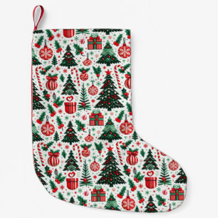 Petite Chaussette De Noël sapin de Noël, cadeaux, canne de bonbon