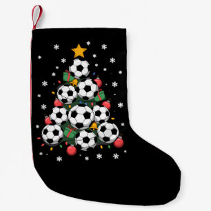 Petite Chaussette De Noël Sapin de Noël Football Joueur Amateur de Sport Noë