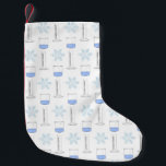 Petite Chaussette De Noël Science Snowflake Beaker Graduated Cylinder Hiver<br><div class="desc">Idéal pour les amateurs de science ! Ce motif de béchers,  cylindres gradués et flocons de neige est parfait pour les vacances de Noël.</div>
