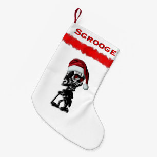 Petite Chaussette De Noël Scrooge de Noël à Santa Hat