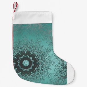 Petite Chaussette De Noël Seamless mandala kaleidoscope green pattern o