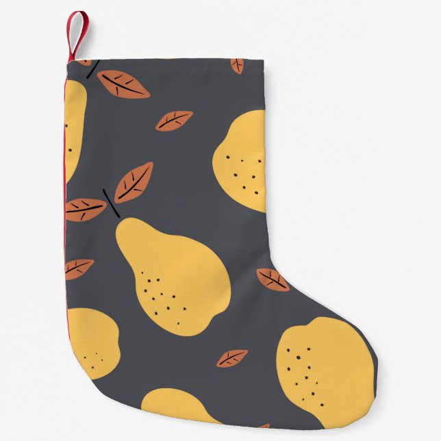 Petite Chaussette De Noël Seamless pattern with pears. Fruits light modern t (Devant)