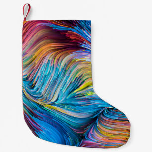 Petite Chaussette De Noël Série Color In Motion. Design Arrière - plan de Fl